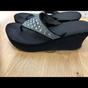 Skechers Wedge Flip Flops